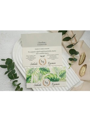 ABC Ofis Düğün Davetiyesi Ekonom Erdem Davetiye 9246 Baskı Dahil