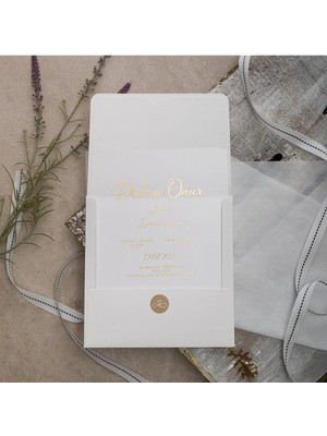 ABC Ofis Düğün Davetiyesi Eko Polen Davetiye Baskılı 40350