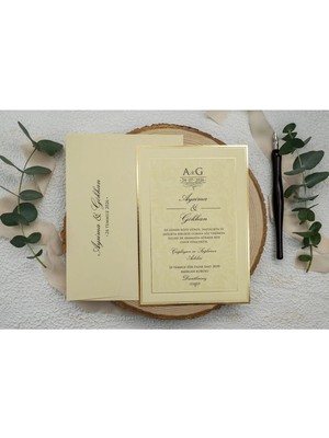 ABC Ofis Düğün,nikah,nişan Davetiyesi 9132 ( 50 Adet )