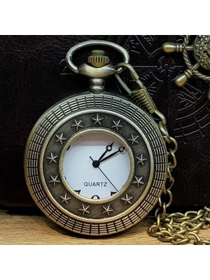 Pileli Store Metal Köstekli Cep Saati