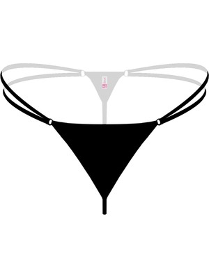 Pileli Store Siyah Büyük Beden Fantezi Külot