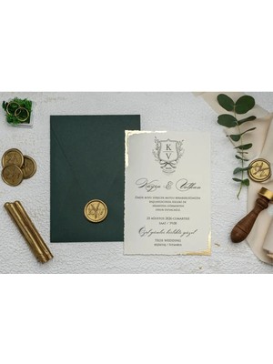 ABC Ofis Düğün Davetiyesi Ekonom Erdem Davetiye 9193 Baskı Dahil