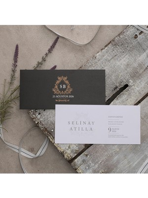 ABC Ofis Düğün Davetiyesi Eko Polen Davetiye Baskılı 40304