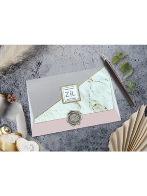 ABC Ofis Düğün Davetiyesi Cem Davetiye Elegance 7058 Baskı Dahil