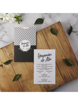 ABC Ofis Düğün Davetiye Eko 40166 Baskılı