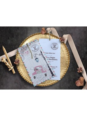 ABC Ofis Düğün Nişan Davetiye 3409