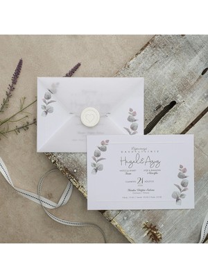 ABC Ofis Düğün Davetiyesi Eko Polen Davetiye Baskılı 40385