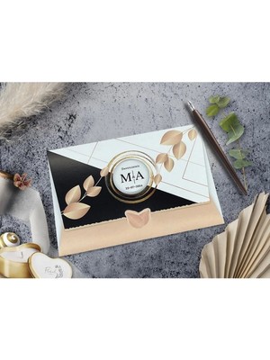 ABC Ofis Düğün Davetiyesi Cem Davetiye Elegance 7005 Baskı Dahil