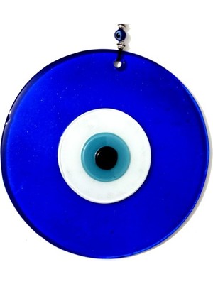 Pileli Store Mavi Renk 16 Santimetre El Yapımı Nazar Boncuğu Duvar Süsü