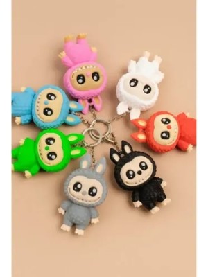 Pileli Store Labubu Figürlü Anahtarlık