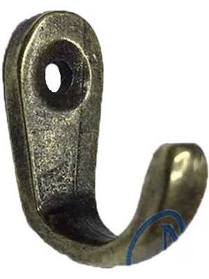 Pileli Store Tekli Anahtar, Bijuteri, Vitrin, Dekor Askısı - Antik, 10X18X22 mm