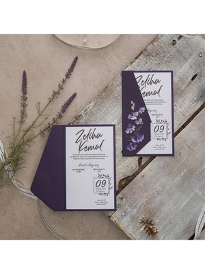 ABC Ofis Düğün Davetiyesi Eko Polen Davetiye Baskılı 40419