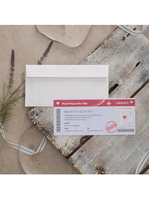 ABC Ofis Düğün Davetiyesi Eko Polen Davetiye Baskılı 40372