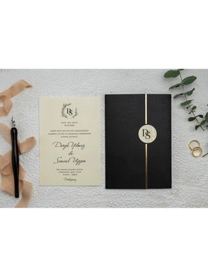 ABC Ofis Düğün Davetiyesi Ekonom Erdem Davetiye 9266 Baskı Dahil