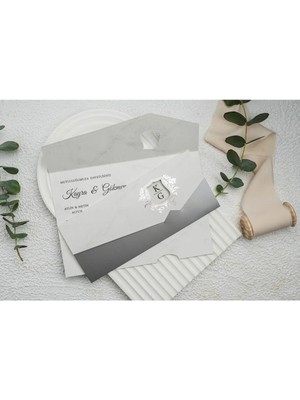 ABC Ofis Düğün Davetiyesi Ekonom Erdem Davetiye 9312 Baskı Dahil