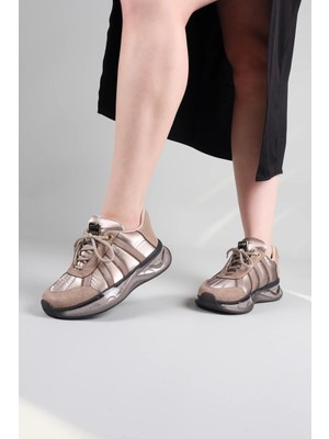 Birikon PIRA Kalın Tabanlı Spor Ayakkabı BEJ