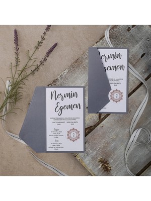 ABC Ofis Düğün Davetiyesi Eko Polen Davetiye Baskılı 40416