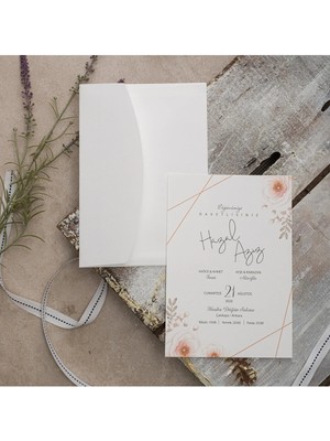 ABC Ofis Düğün Davetiyesi Eko Polen Davetiye Baskılı 40381