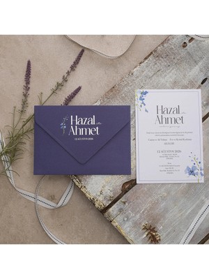 ABC Ofis Düğün Davetiyesi Eko Polen Davetiye Baskılı 40344