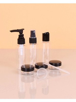 İsmiyle Al Parfüm Şişesi - Kozmetik Şişesi - 8 Li Seyahat Doldurulabilir Kozmetik Seti