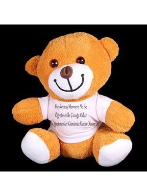 Pileli Store Öğretmenler Günü Hediyesi Peluş Ayıcık