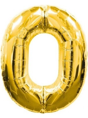 Pileli Store Altın Sarısı Folyo Rakam Balon
