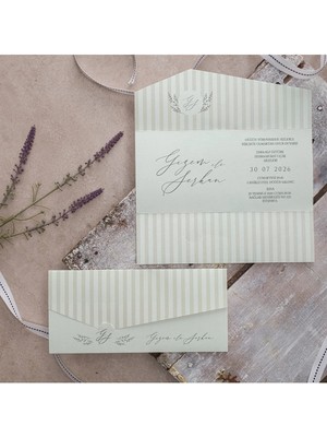 ABC Ofis Düğün Davetiyesi Eko Polen Davetiye Baskılı 40366