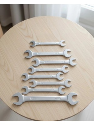 Poyraz Market Açık Ağız Kombine Anahtar Seti 8 Ölçü Dayanıklı Yapı