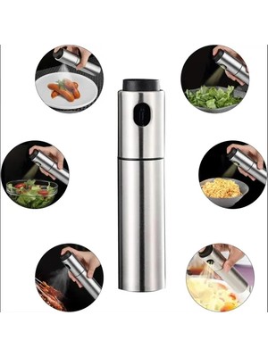 Pileli Store Paslanmaz Çelik Gövdeli Sprey Yağlık