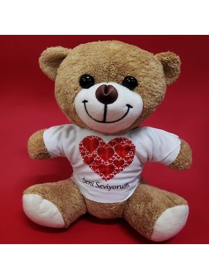 Pileli Store Love Tişörtlü Peluş Ayıcık
