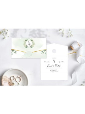 ABC Ofis Düğün Davetiyesi Eko Carmen Davetiye Baskılı 6238
