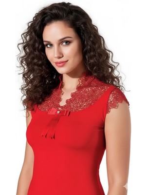 Pileli Store Şahinler Bayan Likralı Yarım Kol Atlet B189