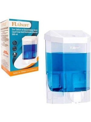 Pileli Store Plastik Büyük Şeffaf Sıvı Sabunluk 1000 Ml. ROYALEKS-F086