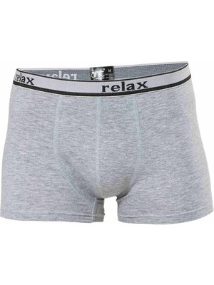 Pileli Store Relax Pamuklu Esnek Erkek Boxer Gri - 1268A
