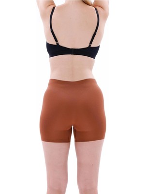 Pileli Store  Kahverengi Mı 2703 Lazer Kesim Iz Yapmaz Hayalet Boxer