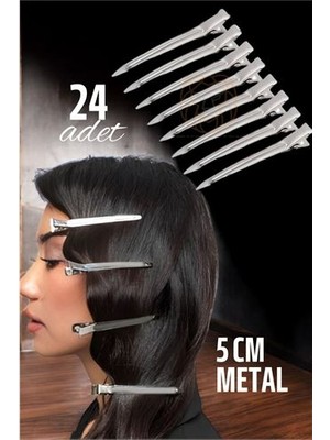 Pileli Store Turk Metal Toka Saç Pensi  24 Adet