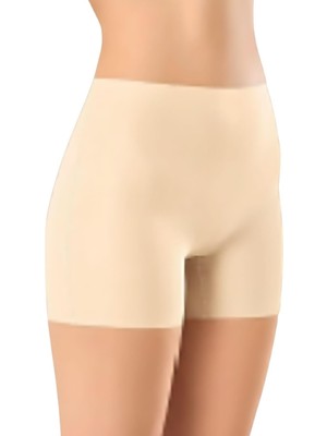 Pileli Store Lazer Kesim Şort Korse Kadın AK4203