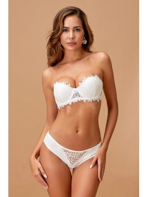 Pileli Store Sütyen Takım   4594