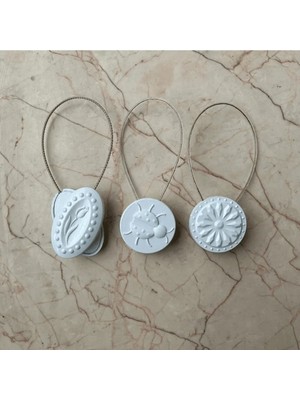 Pileli Store Mıknatıslı Perde Mandalı Tokası Royaleks-Ft-53