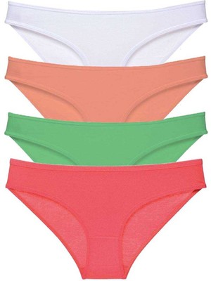 Pileli Store 4 Adet Süper Eko Set Likralı Kadın Slip Külot 526