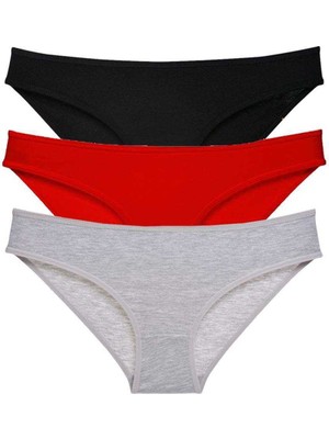 Pileli Store 3 Adet Süper Eko Set Likralı Kadın Slip Külot 540