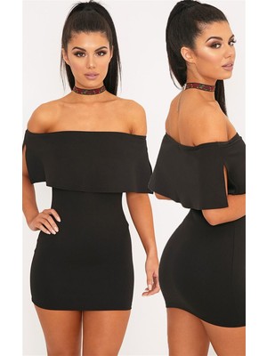 Pileli Store Tarz Mini Elbise