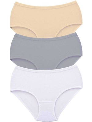 Pileli Store 3 Adet Tutku Kadın Yüksek Bel Bato Kalın Lastik Külot S10