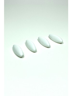 Pileli Store 4 Adet Plastik Çengelli Eşarp ve Şal Iğnesi Beyaz 4 cm