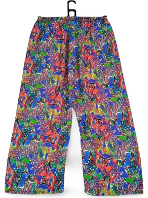 Pileli Store Ithal Viskon Geniş Paça Şık Etnik Otantik Desenli Pantolon - Royaleks - Desen3
