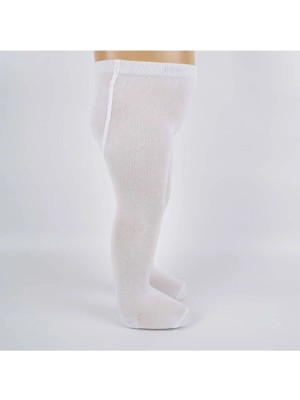 Pileli Store Bebek Pamuklu Külotlu Çorap Beyaz