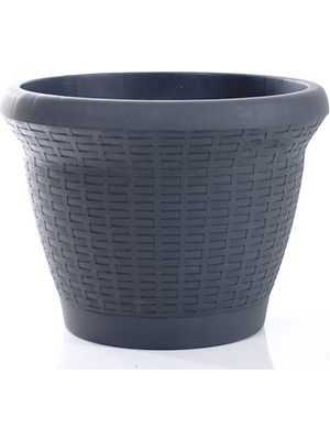 Pileli Store Hasır Sepet Saksı 1 No Royaleks-Hss1