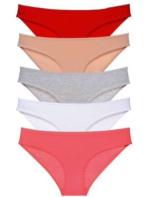 Pileli Store 5 Adet Süper Eko Set Likralı Kadın Slip Külot 525