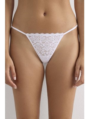 Pileli Store Transparan Dantel Tanga Külot