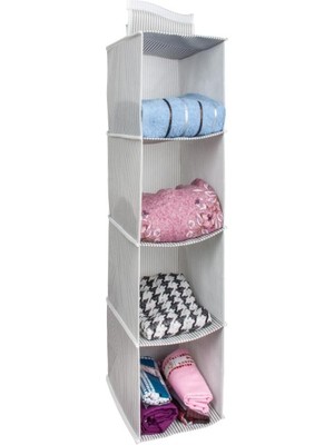 Pileli Store Dolap Düzenleyici 4 Bölmeli 24X29X64 Cm. ROYALEKS-EVF447